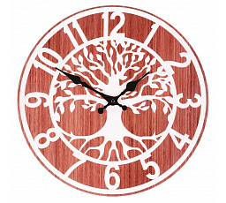 Hodiny nástěnné - pr. 34 cm, MDF, strom života