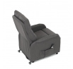 Polohovací křeslo, elektrické kabelové ovládání, šedá, látka, TV-5482 GREY2