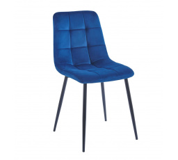 Židle velvet modrá K11-FX