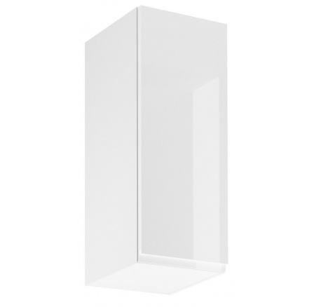 Kuchyňská horní skřínka ASPEN G30 - Pravá, Bílá/Bílý lesk