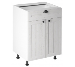 Kuchyňská dolní skřínka PROWANSJA D60S1, Bílá/Borovice Andersen
