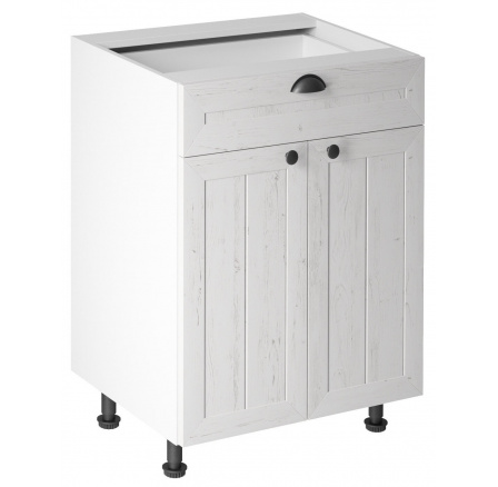 Kuchyňská dolní skřínka PROWANSJA D60S1, Bílá/Borovice Andersen Kuchyňská dolní skřínka PROWANSJA D60S1, Bílá/Borovice Andersen