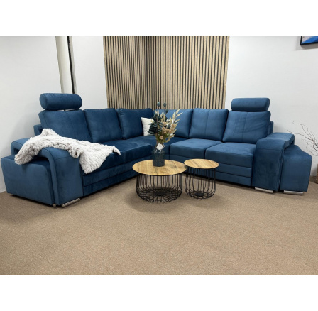 Rohová sedací souprava Endy modrá
