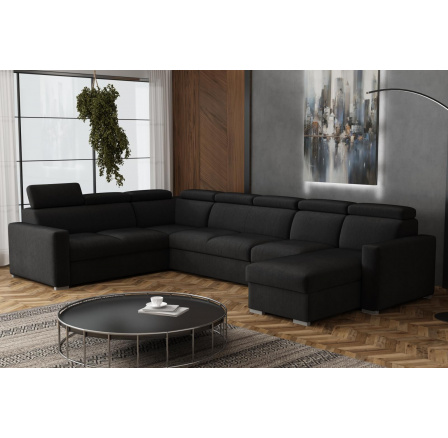 Sedací souprava Petrit U1 pravá Kronos černá