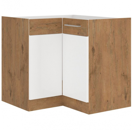 Kuchyňská dolní skříňka VEGA DN1F, Dub lancelot/Bílý lesk Kuchyňská dolní skříňka VEGA DN1F, Dub lancelot/Bílý lesk