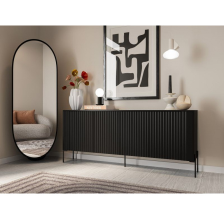 VERA komoda 190 černá (1 ks)=2 str. )