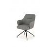 Jídelní otočná židle K527, Šedá/Světle šedá/Černá