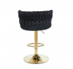 Barová židle H4-FX, černá / zlatá