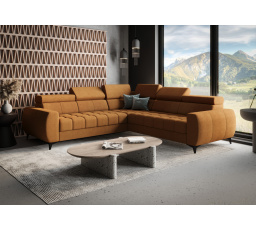 Rohová sedací souprava PORTO MAX 255X255 cm - pravá, oranžová