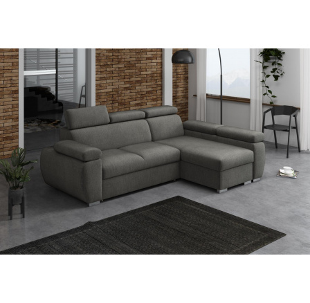 Rohová sedací soustava Bodie pravá šedá Rohová sedací soustava Bodie pravá šedá