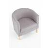 Křeslo CLUBBY, šedé