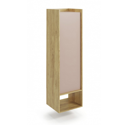 Regál MOBIUS 1D, přírodní/starorůžová Regál MOBIUS 1D, přírodní/starorůžová