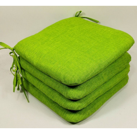 Sedák 40x40 cm látka světle zelený melír - set 4 kusy Sedák 40x40 cm látka světle zelený melír - set 4 kusy