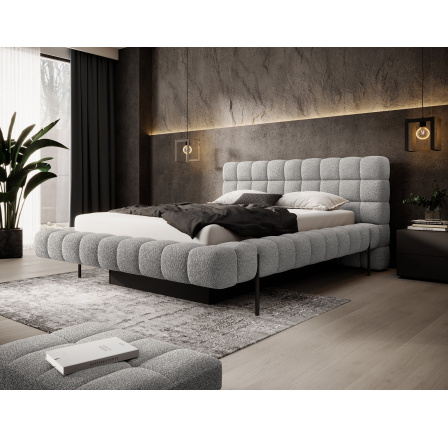 Postel Magentta + kovový rám / plynový zvedák / úložný box na lůžkoviny 180x200 Royal 04 1