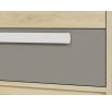 Komoda Drop 0701, Buk Fjord/Bílá/Šedá platina
