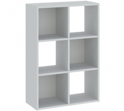Regál CATCHY 6P, Bílá