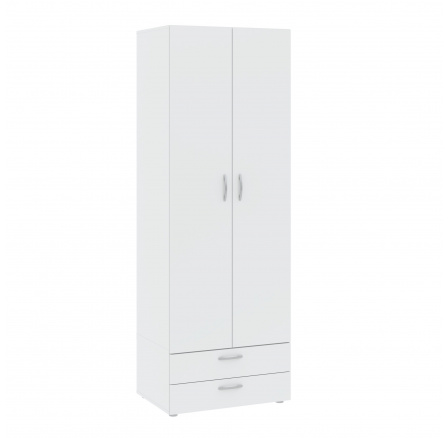 Šatní skříň BASIC 2D2S, Bílá