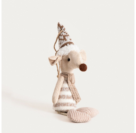 Přívěsek MOUZE pruhovaný svetr myš 24 cm 751868