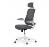 Kancelářská židle, houpací mechanismus, šedá síťovina, KA-Q843 GREY