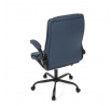 Kancelářské křeslo, houpací mechanismus, modrá ekokůže, KA-Y344 BLUE