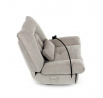 Polohovací křeslo, elektrické zabudované ovládání, béžová, látka, TV-7089 LAN2