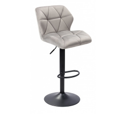 Barová židle N-62P, šedá / černá