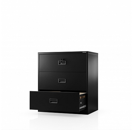 Černá kovová kartotéková skříň: SARAN XL V3, 900 x 1020 x 600 mm Černá kovová kartotéková skříň: SARAN XL V3, 900 x 1020 x 600 mm