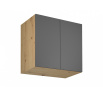 Kuchyňská horní skříňka Langen G80G, šedá/dub artisan