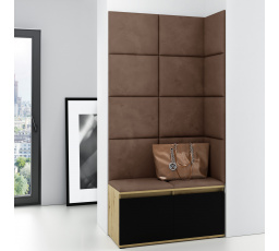 Předsíňová stěna EMI 2, Trinity 07/Artisan + černá