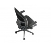 Křeslo kancelářské York Síť černá s područkami bez podhlavníku