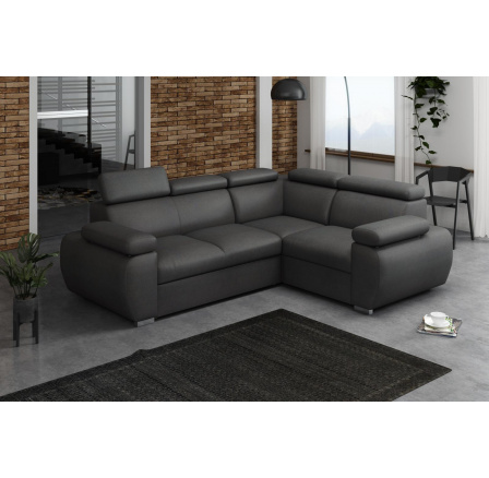 Rohová sedací souprava Bodie P - tmavě šedá Rohová sedací souprava Bodie P - tmavě šedá