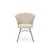 Jídelní židle K459, Béžová/Černá