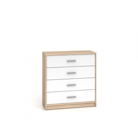 Komoda NEPO KOM4S dub sonoma/bílá Komoda NEPO KOM4S dub sonoma/bílá
