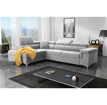 Rohová sedací souprava z funkcí spaní Trego   Monolith 84  Strana levá