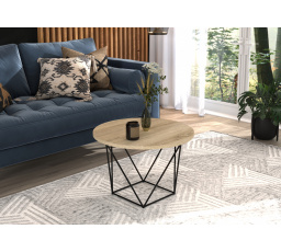 Konferenční stolek LIAM Černý+Sonoma