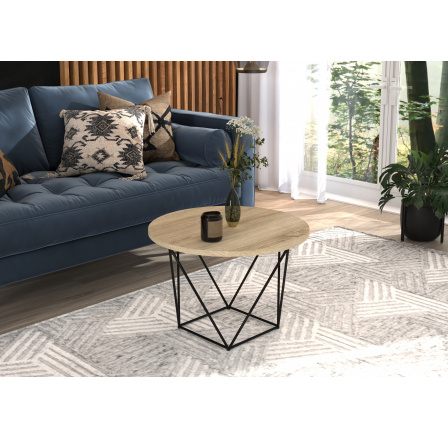 Konferenční stolek LIAM Černý+Sonoma