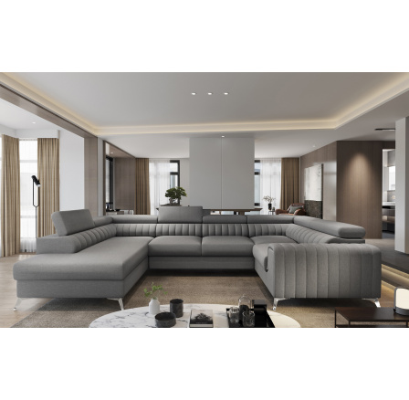 Rohová sedací souprava ve tvaru U LOUIS, Flores 5 Levá