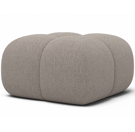 Čalouněný puf Covio, béžový buklé Royal 18 85x52 Čalouněný puf Covio, béžový buklé Royal 18 85x52