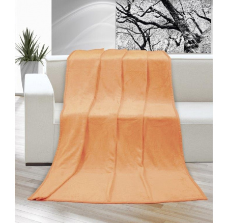 Deka micro jednolůžko 150x200cm lososová Deka micro jednolůžko 150x200cm lososová