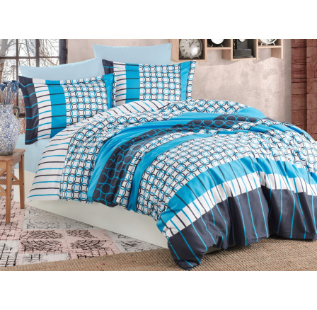 Bavlněný povlak na polštář Metis blue 70x90