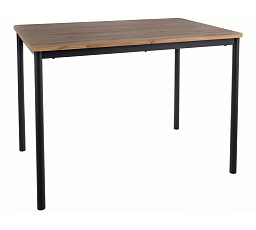 Jídelní stůl CITY, Dub Artisan/Černá