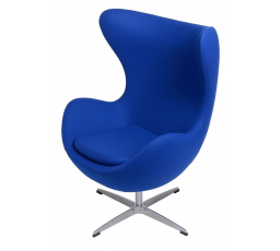 Křeslo Vejce tmavě modrý kašmír 118 Premium