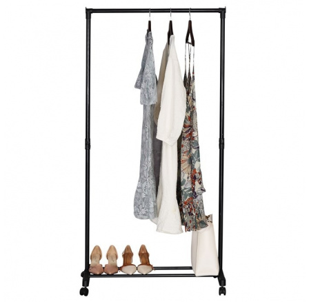 Stojan na šaty, plast, černá, GD-157 BK