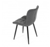 Jídelní židle, šedá, látka, HC-462 GREY2