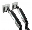 Dvojitý držák na monitory 49 palců, šedo-černý RGB X-Arm Dual