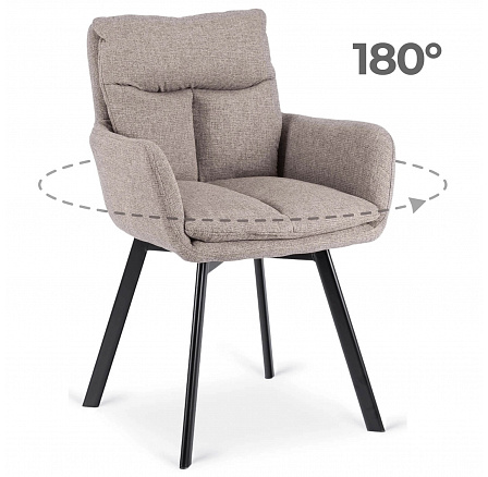 Otočná židle CORTADO Hnědá