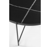 Konfereční stolky JULIETA, efekt černého mramoru / černá