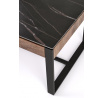 Konferenční stůl RAMONA, efekt černého mramoru/ořech