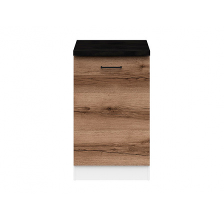 Kuchyňská dolní skříňka JUNONA D1D/50/82 P bílá/dub delano tmavý 