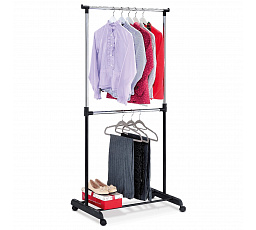 Stojan na šaty, plast, černá, ABD-1213 BK